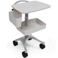 Ergotron BZD03CG/CG4 Anthro Zido EKG Height Adjustable Cart 