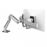 Ergotron 45-476-026 HX Desk Mount Dual Monitor Arm (polished aluminum)