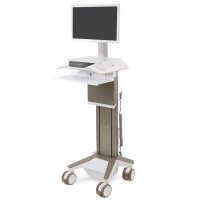 Ergotron C52-1201-1 CareFit Pro Full-Featured Medical Cart, LiFe Powered