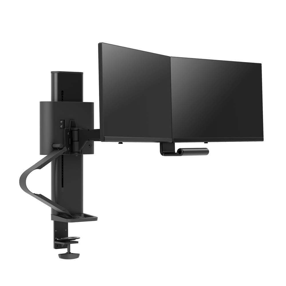 Dual Monitor Mount With Desk Stand, Black