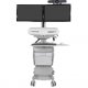 Ergotron Telemedicine Cart with Side-by-Side Monitors and Onboard SLA Power