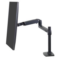 Ergotron 45-537-224 LX Desk Mount Monitor Arm, Tall Pole (matte black)