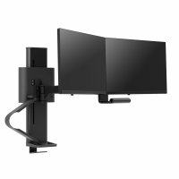 Ergotron TDD-MA-FS-224 TRACE Dual Monitor Mount with Slim-Profile Clamp (black)