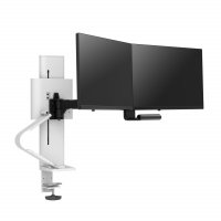 Ergotron TDD-MA-PA-251 TRACE Dual Monitor Mount with Panel Clamp (white)