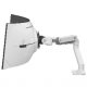 Ergotron 45-693-216 HX Desk Curved Monitor Arm with VHD Pivot (white)