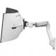 Ergotron 45-694-216 HX Wall Curved Monitor Arm with VHD Pivot (white)