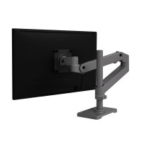 Ergotron 45-695-293 LX Pro Desk Mount Articulating Monitor Arm, Tall Pole (grey)