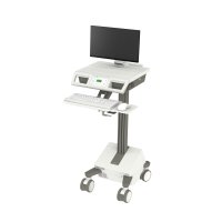 Ergotron M111-1101-100000-1-1 Mosaic LCD Cart, AC Power, No Drawer