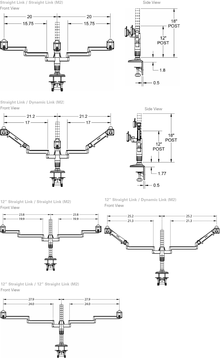 humanscale monitor arm parts