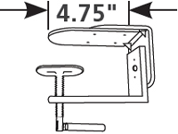 monitor arm deep clamp