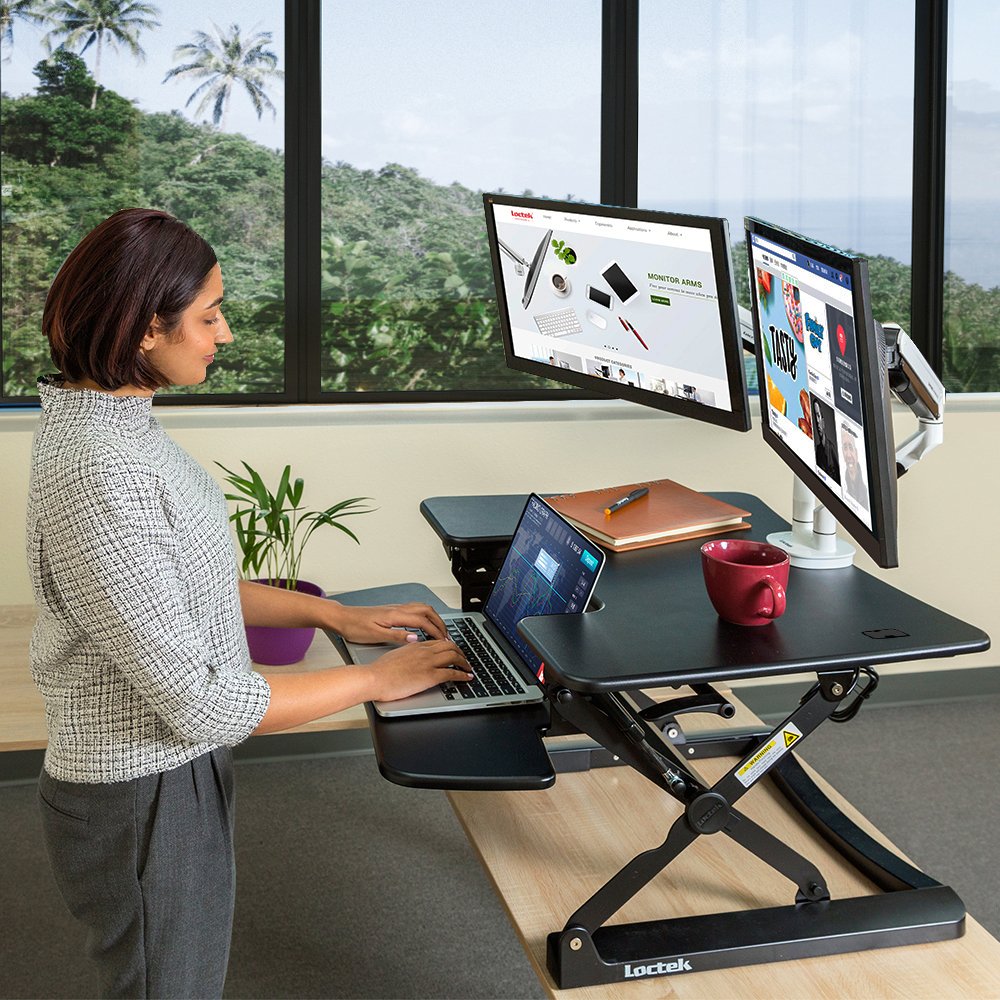 sit stand desk 36 wide