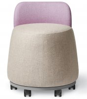 Office Master PLT-B (OM Seating) Pouf with Backrest Plot Twist