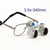 Omax J35340TN 3.5X340mm WD Binocular Eyeglass Loupes with Titanium Frame