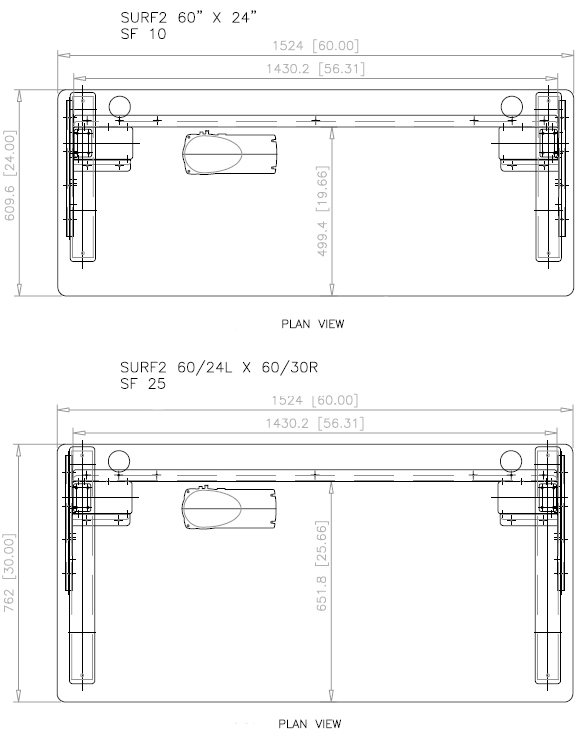 leg room under desk