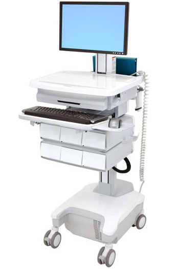 Ergotron SV32-81226 StyleView PHD LCD Cart with 6 Drawers Powered ...