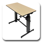 Ergotron 24-271-928 WorkFit-D, Sit-Stand Desk (birch)