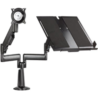 Chief Kgl220 Height-adjustable Monitor Laptop Dual Arm Desk Mount