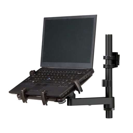 Clamp-On Triple Monitor Mount - Black