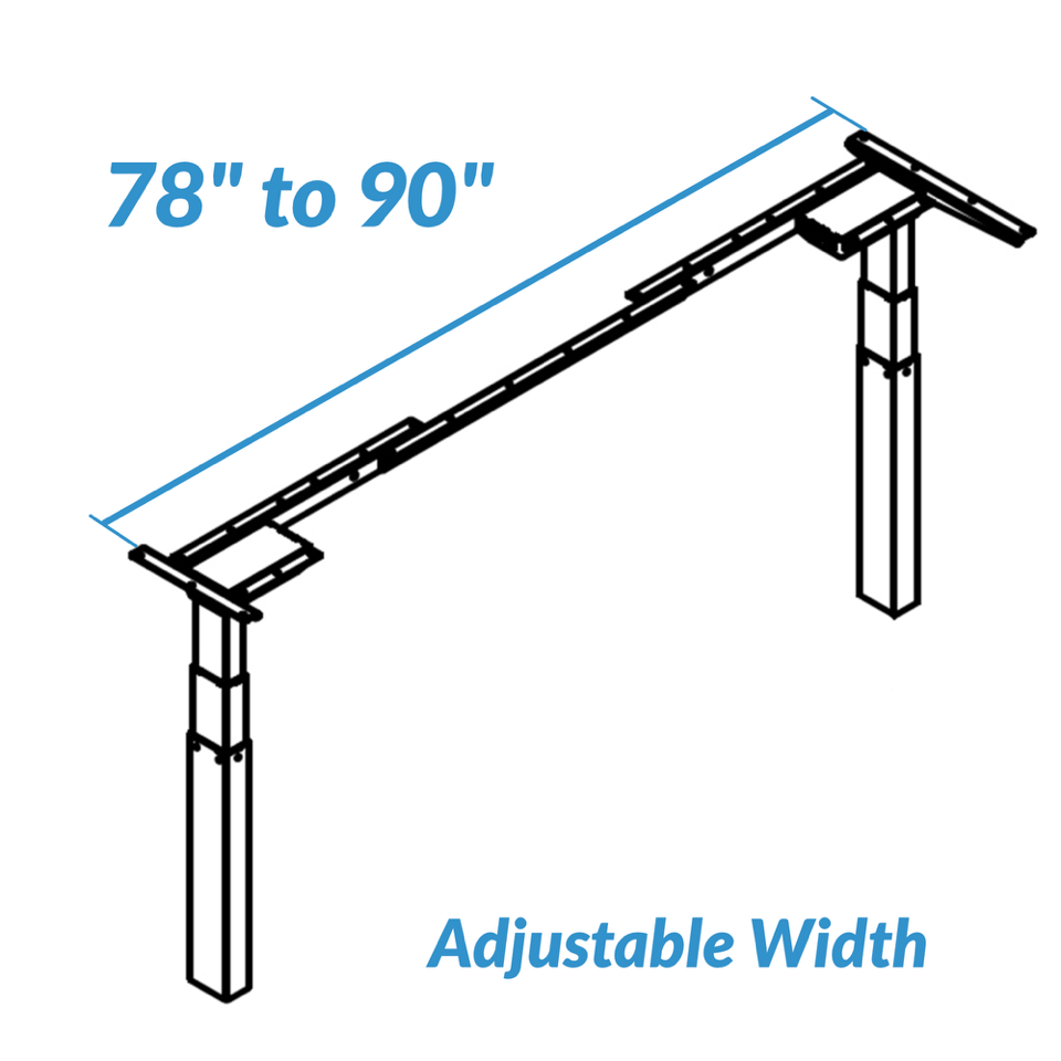 Rectangular Sierra HX Electric Height Adjustable Table